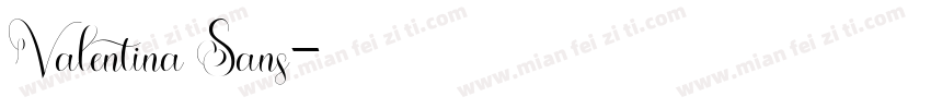 Valentina Sans字体转换